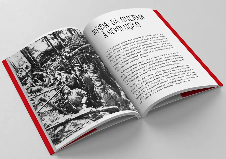 Página interna: Rússia, da guerra à revolução